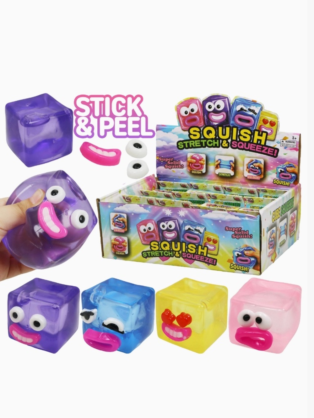 Enjoy Goofy Face Cube Squishy